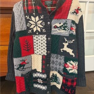 Vintage Ralph Lauren Patchwork Sweater/Cardigan